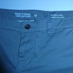 GAP Broken-In Straight Khakis By GAP - Olive Green